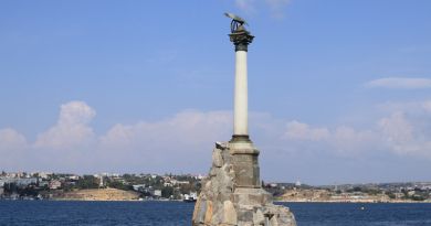 Вид на объект: Памятник затопленным кораблям